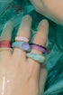 DOT MOUND RING PURPLE SLYME/AQUARIUS
